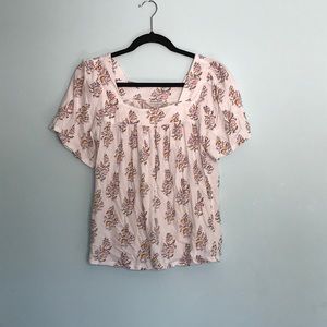 Flower printed blouse